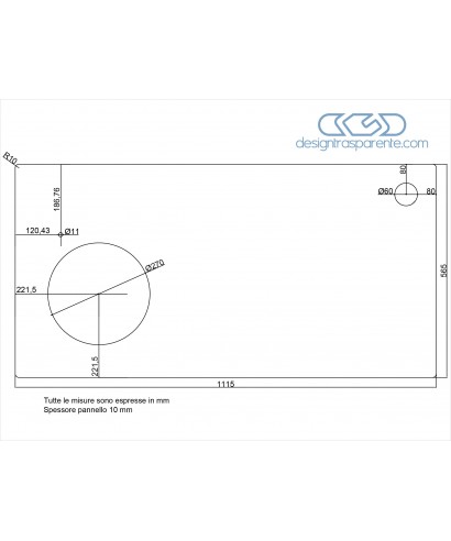 Lastra Plexiglass TRASPARENTE SPESSORE 3 mm per Taglio Laser 