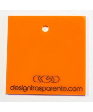 Lastra plexiglass arancione taglio laser su misura