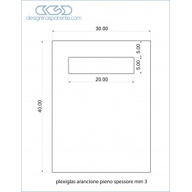 Lastra plexiglass arancione taglio laser su misura