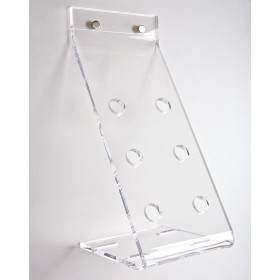 Portabottiglie e calici da parete Equilibrio in plexiglass trasparente