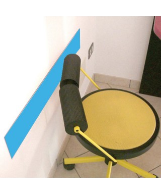 6 Sky-blue acrylic rail chair  thickness 3 mm