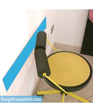 6 Sky-blue acrylic rail chair  thickness 3 mm