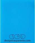 6 Sky-blue acrylic rail chair  thickness 3 mm
