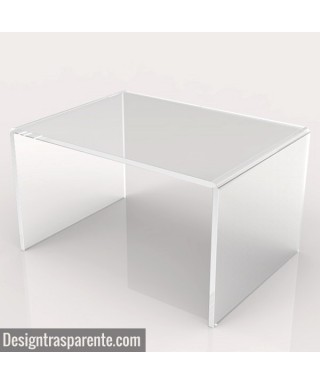 Acrylic coffee table cm 95 lucyte clear side table.