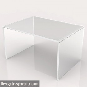 Acrylic coffee table cm 95 lucyte clear side table.