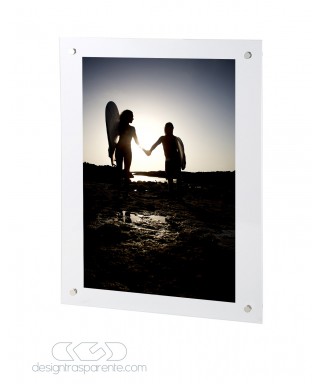 N. 10 Cornici cm 80x50 a giorno in plexiglass spessore mm 5+5