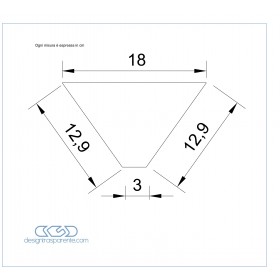 4 Sagome di plexiglass su misura taglio laser