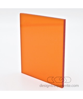 Lastra plexiglass arancione trasparente 710 acridite su misura