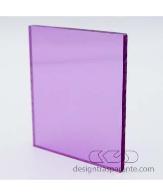 Lastra plexiglass lilla rosa trasparente 412 acridite su misura