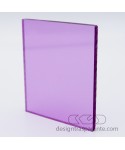 Lastra plexiglass lilla rosa trasparente 412 acridite su misura.