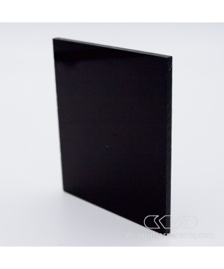 Lastra plexiglass nero lucido coprente 80 acridite su misura.