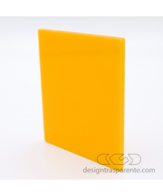 Lastra plexiglass giallo ocra pieno 743 acridite su misura.