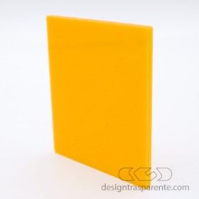 Lastra plexiglass giallo ocra pieno 743 acridite su misura.