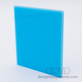 Lastra plexiglass celeste pieno 692 acridite su misura.