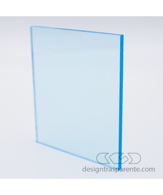 610 Transparent light blue Acrylic sheets and panels cm 150x100.