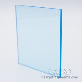 Plancha Metacrilato Azul Transparente 610 láminas cm 150x100.