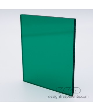 Plexiglass colorato verde bottiglia trasparente 220 acridite cm 150x100