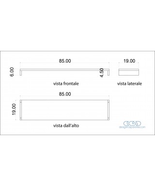 Supporto SU MISURA alzata monitor tv lcd plasma in plexiglass 85X19H6