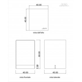 Tavolino SU MISURA a ponte 40x45h60 con incisione personalizzata