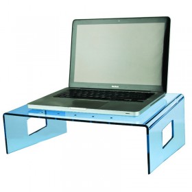 Servilio supporto per portatile in plexiglass azzurro porta pc