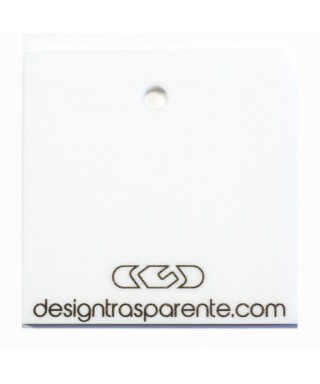 2 Cornici in plexiglass bianco gesso Lastre taglio laser bordo lucido