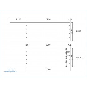 3 Lastre plexiglass blu trasparente taglio laser su misura