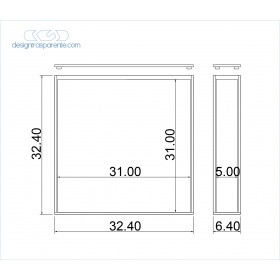 Contenitore per album matrimoni 31x31x5 in plexiglass su misura.