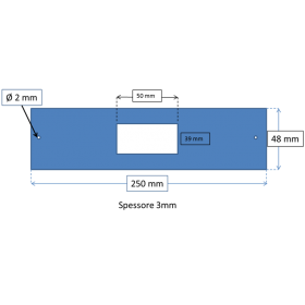 Placchette in plexiglass bianche taglio laser su misura