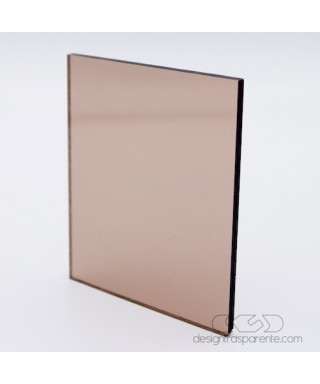 Pannelli in Plexiglass colorato fumè marrone trasparente su misura