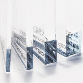 7 Pannelli plexiglass trasparente sp mm 3 taglio su misura con staffe