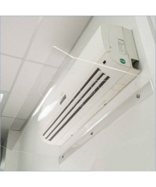 Air conditioner 90x30 cm deflector transparent or white acrylic