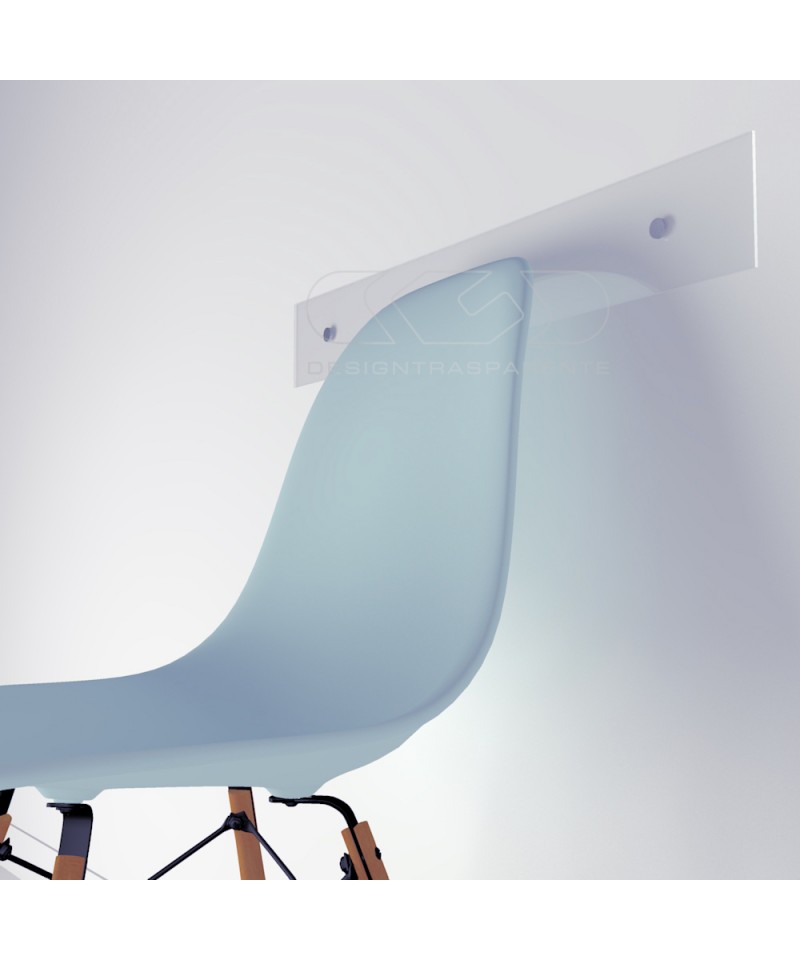 Chair rail cm 70 clear acrylic wall protector