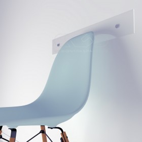 Chair rail cm 99 clear acrylic wall protector.