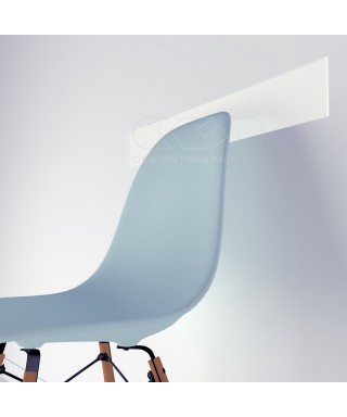 White acrylic chair rail cm 99 wall protector.