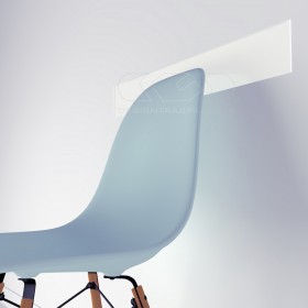 Protector de pared blanco cm 99 de metacrilato.