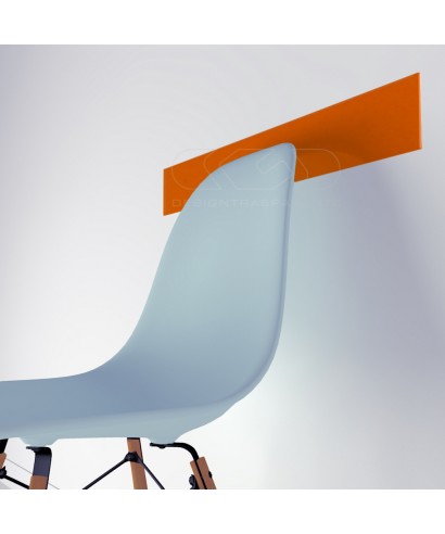Orange acrylic chair rail cm 99 wall protector