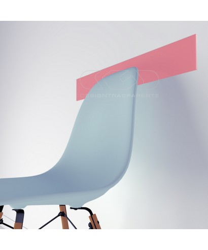 Light Pink acrylic chair rail cm 99 wall protector.