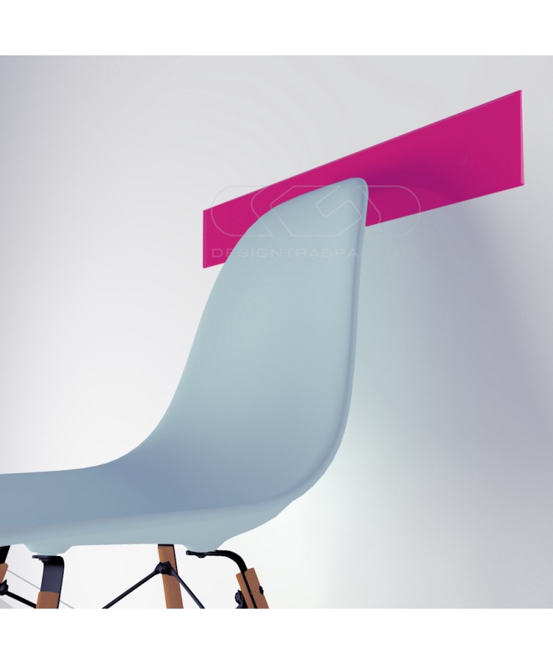 Fuchsia acrylic chair rail cm 99 wall protector