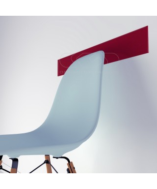Red acrylic chair rail cm 99 wall protector.