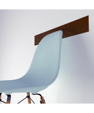 Brown acrylic chair rail cm 99 wall protector.