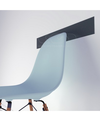 Mouse grey acrylic chair rail cm 99 wall protector