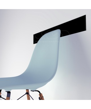 Black acrylic chair rail cm 99 wall protector