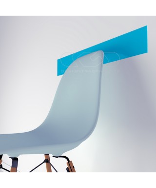 6 Sky-blue acrylic rail chair  thickness 3 mm