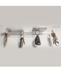 Acrylic shelf 15x10 with coin tray and magnetic key holder