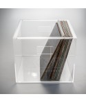Transparent acrylic LP storage box for vinyl records