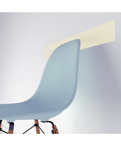 Ivory-White acrylic chair rail cm 99 wall protector
