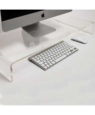 30x20 clear acrylic monitor rise stand.
