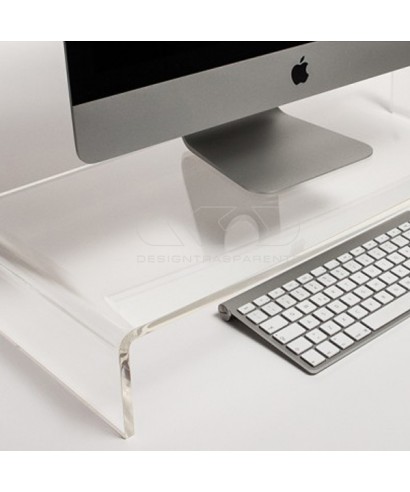 40x40 clear acrylic monitor rise stand