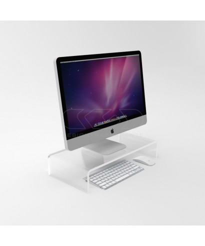 60x20 clear acrylic monitor rise stand