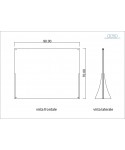 Cornice Su Misura 90x70 in plexiglas trasparente  totem da terra